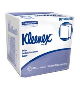 Servilleta Kleenex de Lujo X 200 Hojas Cuadrada 33 X 33 cm Ref 30202398 Kimberly