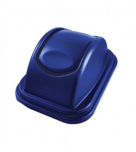 Tapa Vaivén Papelera 39 Lt Azul Rubbermaid Ref 1829407