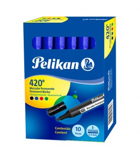 Marcador Permanente Azul Pelikan 420