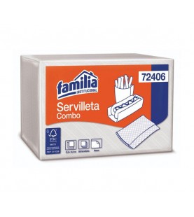 Servilleta Combo Blanca X 300 Und Familia Institucional Ref 72406