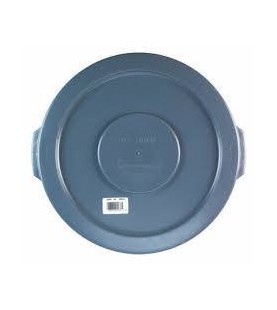 Tapa Plana Contenedor Brute 10 Lt Gris Rubbermaid Ref FG260900