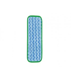 Mopa Plana Microfibra Azul/Verde 47 Cm Trapero Húmedo Rubbermaid Ref FGQ41000Gr00